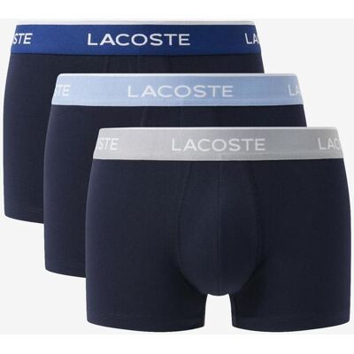Boxer Lacoste Stretch Cotton bleu marine gris blanc (3 unités) - M - Publicité Boxer Lacoste Stretch Cotton bleu marine gris blanc (3 unités) - M - Publicité