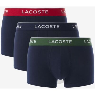 Boxer Lacoste Stretch Coton bleu marine vert rouge (3 unités) - L - Publicité Boxer Lacoste Stretch Coton bleu marine vert rouge (3 unités) - L - Publicité