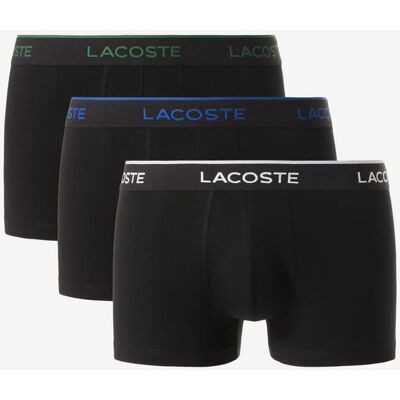 Boxer Lacoste Court Sous-Vêtement noir blanc vert 3 unités - L - Publicité Boxer Lacoste Court Sous-Vêtement noir blanc vert 3 unités - L - Publicité