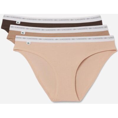 Braga Lacoste Sous Vetement beige marron blanc (3 unités) - S - Publicité Braga Lacoste Sous Vetement beige marron blanc (3 unités) - S - Publicité