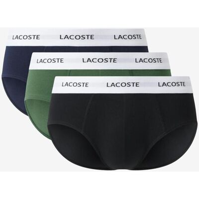 Slip Lacoste Slip Sous noir vert bleu (3 unités) - M - Publicité Slip Lacoste Slip Sous noir vert bleu (3 unités) - M - Publicité