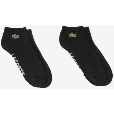 Chaussettes Lacoste Sport Crocodile noir pur (2 paires) - 39-42 - Publicité Chaussettes Lacoste Sport Crocodile noir pur (2 paires) - 39-42 - Publicité