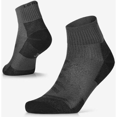 Lorpen Chaussettes courtes PRRS Re Made Run gris foncé noir - M - Publicité Lorpen Chaussettes courtes PRRS Re Made Run gris foncé noir - M - Publicité