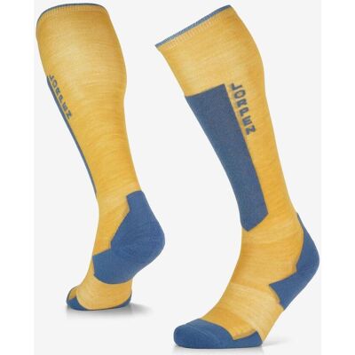 Chaussettes Midweight Merino Lorpen MSMM Ski jaune bleu - XL - Publicité Chaussettes Midweight Merino Lorpen MSMM Ski jaune bleu - XL - Publicité