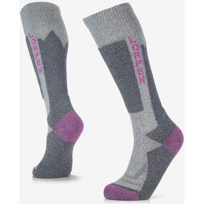 Chaussettes Lorpen MSTPK Wool Ski gris rose enfant (lot de 2) - L - Publicité Chaussettes Lorpen MSTPK Wool Ski gris rose enfant (lot de 2) - L - Publicité