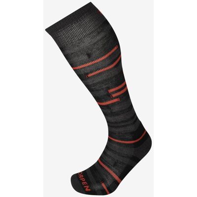 Chaussettes Lorpen S2MMC Ski Mid Eco noir orange (lot de 2) - L - Publicité Chaussettes Lorpen S2MMC Ski Mid Eco noir orange (lot de 2) - L - Publicité