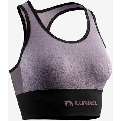 Top de sport Lurbel Venus rose lavande noir - L - Publicité Top de sport Lurbel Venus rose lavande noir - L - Publicité