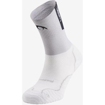 Chaussettes Lurbel Tiwar Five blanc gris glace - M - Publicité Chaussettes Lurbel Tiwar Five blanc gris glace - M - Publicité