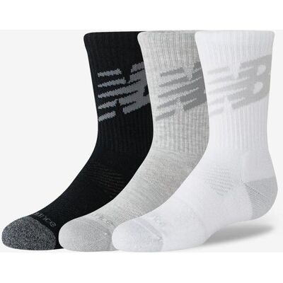 Chaussettes New Balance Active Graphic Crew noir gris blanc junior (3 paires) - L - Publicité Chaussettes New Balance Active Graphic Crew noir gris blanc junior (3 paires) - L - Publicité