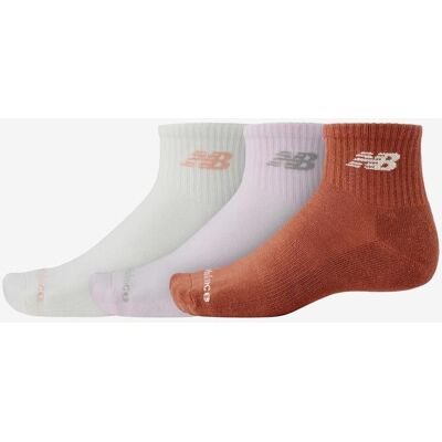Chaussettes New Balance Everyday Ankle 3 blanc lilas brique (3 paires) - L - Publicité Chaussettes New Balance Everyday Ankle 3 blanc lilas brique (3 paires) - L - Publicité