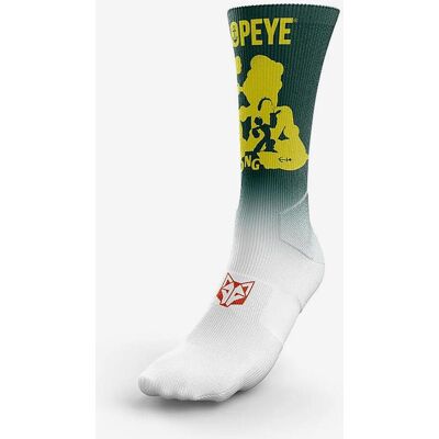 Chaussettes Otso Popeye & Olive noir foncé jaune - XS-S - Publicité Chaussettes Otso Popeye & Olive noir foncé jaune - XS-S - Publicité