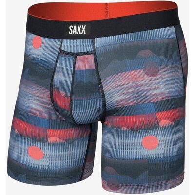 Boxer SAXX Multi-Sport Performance bleu rouge noir - S - Publicité Boxer SAXX Multi-Sport Performance bleu rouge noir - S - Publicité