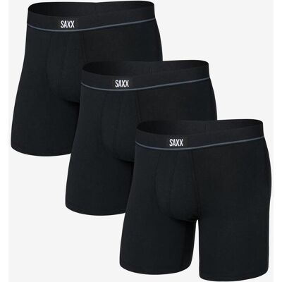 Boxer SAXX Essential Coton noir intense (3 unités) - L - Publicité Boxer SAXX Essential Coton noir intense (3 unités) - L - Publicité