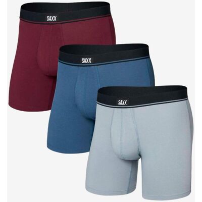 Boxer SAXX Essential Cotton blanc bleu rouge (3 unités) - XL - Publicité Boxer SAXX Essential Cotton blanc bleu rouge (3 unités) - XL - Publicité