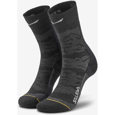 Chaussettes Salewa Ortles Merino Crew noir femme - 36-38 - Publicité Chaussettes Salewa Ortles Merino Crew noir femme - 36-38 - Publicité
