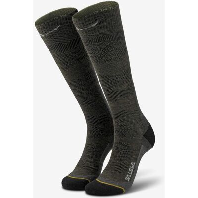 Chaussettes Salewa Ortles Merino Knee vert olive noir femme - 36-38 - Publicité Chaussettes Salewa Ortles Merino Knee vert olive noir femme - 36-38 - Publicité