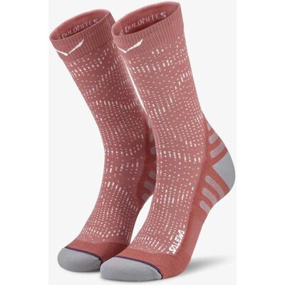 Chaussettes Salewa Pedroc Crew rose gris femme - 36-38 - Publicité Chaussettes Salewa Pedroc Crew rose gris femme - 36-38 - Publicité