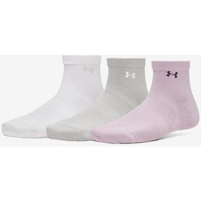 Chaussettes Under Armour Vanish Quarter blanc gris lilas (3 paires) - M - Publicité Chaussettes Under Armour Vanish Quarter blanc gris lilas (3 paires) - M - Publicité