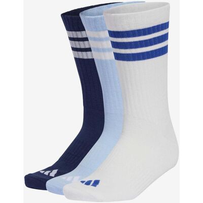 Chaussettes adidas 3-Stripes Cushioned Sportswear Crew bleu foncé blanc 3 paires - S - Publicité Chaussettes adidas 3-Stripes Cushioned Sportswear Crew bleu foncé blanc 3 paires - S - Publicité