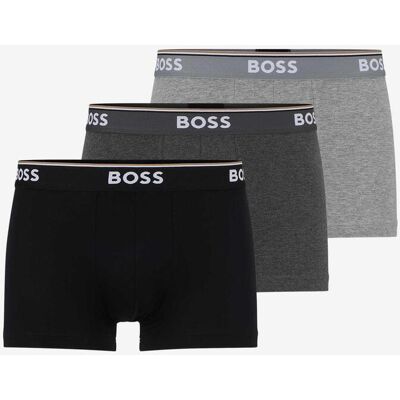 Boxer BOSS Power Logo noir gris foncé gris clair (3 unités) - M - Publicité Boxer BOSS Power Logo noir gris foncé gris clair (3 unités) - M - Publicité