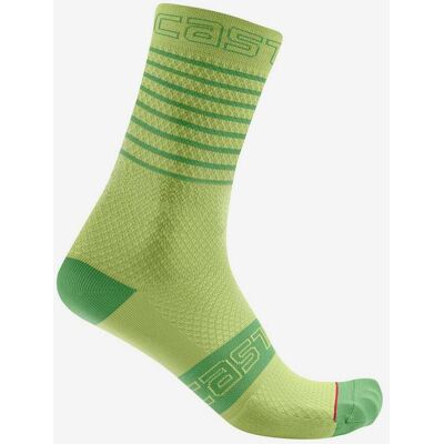 Chaussettes Castelli Superleggera 12 vert lime brillant femme - S-M - Publicité Chaussettes Castelli Superleggera 12 vert lime brillant femme - S-M - Publicité