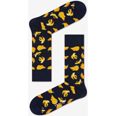 Chaussettes Happy Socks Banane noir jaune. - 36-40 - Publicité Chaussettes Happy Socks Banane noir jaune. - 36-40 - Publicité