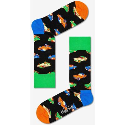 Chaussettes Happy Socks Car noir vert orange - 41-46 - Publicité Chaussettes Happy Socks Car noir vert orange - 41-46 - Publicité