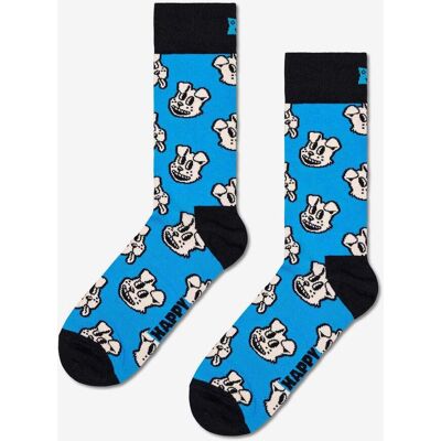 Chaussettes Happy Socks Doggo bleu clair noir blanc - 36-40 - Publicité Chaussettes Happy Socks Doggo bleu clair noir blanc - 36-40 - Publicité