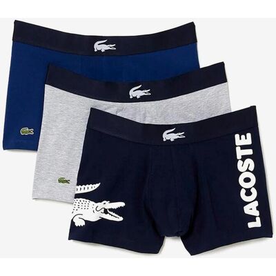 Boxer Lacoste Sport Stretch bleu foncé gris bleu (3 unités) - M - Publicité Boxer Lacoste Sport Stretch bleu foncé gris bleu (3 unités) - M - Publicité