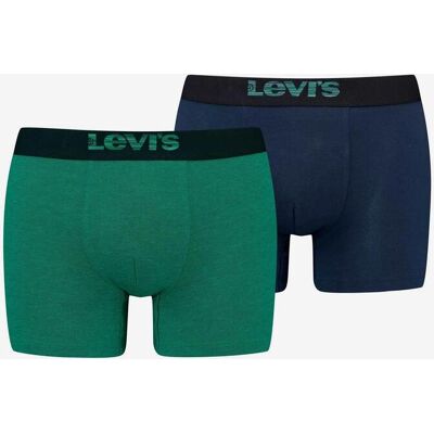 Levis Boxer Levi's Optical Illusion Organic Cotton vert foncé bleu cobalt (2 unités) - XL - Publicité Levis Boxer Levi's Optical Illusion Organic Cotton vert foncé bleu cobalt (2 unités) - XL - Publicité
