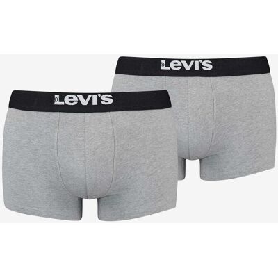Levis Boxer Levi's Solid Basic Organic Cotton gris noir (2 unités) - S - Publicité Levis Boxer Levi's Solid Basic Organic Cotton gris noir (2 unités) - S - Publicité