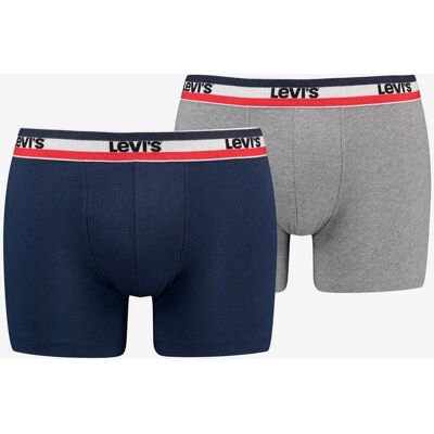 Levis Boxer Levi's Sportswear Logo Organic Cotton bleu marine gris (2 unités) - M - Publicité Levis Boxer Levi's Sportswear Logo Organic Cotton bleu marine gris (2 unités) - M - Publicité