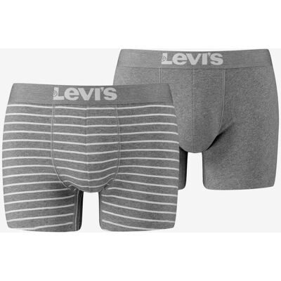 Levis Boxer Levi's Vintage Stripes gris clair blanc (2 unités) - S - Publicité Levis Boxer Levi's Vintage Stripes gris clair blanc (2 unités) - S - Publicité