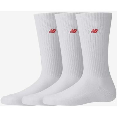 Chaussettes New Balance Athletics Cotton blanc pur (3 paires) - S - Publicité Chaussettes New Balance Athletics Cotton blanc pur (3 paires) - S - Publicité