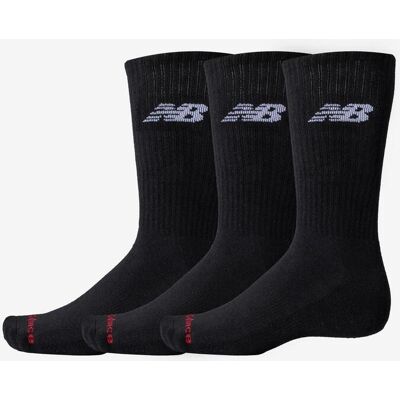 Chaussettes New Balance Everyday Crew 3 noir pur blanc (3 paires) - S - Publicité Chaussettes New Balance Everyday Crew 3 noir pur blanc (3 paires) - S - Publicité
