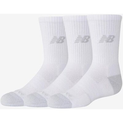 Chaussettes New Balance Active Crew blanc gris junior (3 paires) - S - Publicité Chaussettes New Balance Active Crew blanc gris junior (3 paires) - S - Publicité
