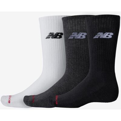 Chaussettes New Balance Everyday Crew 3 gris noir blanc 3 paires - M - Publicité Chaussettes New Balance Everyday Crew 3 gris noir blanc 3 paires - M - Publicité