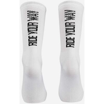 Chaussettes Northwave Ride Your Way blanc noir - S - Publicité Chaussettes Northwave Ride Your Way blanc noir - S - Publicité
