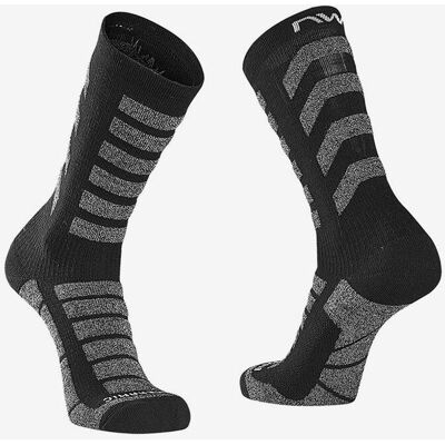 Chaussettes Northwave Husky Ceramic High noir gris - M - Publicité Chaussettes Northwave Husky Ceramic High noir gris - M - Publicité