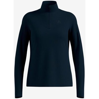 T-shirt Odlo Besso Half Zip manches longues bleu marine femme - L - Publicité T-shirt Odlo Besso Half Zip manches longues bleu marine femme - L - Publicité