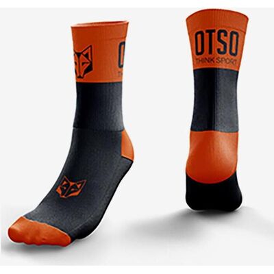 Chaussettes Otso Multisport Medium Cut noir orange - XS-S - Publicité Chaussettes Otso Multisport Medium Cut noir orange - XS-S - Publicité