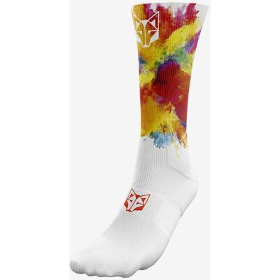 Chaussettes Otso Multicolore blanc rouge jaune - XS-S - Publicité Chaussettes Otso Multicolore blanc rouge jaune - XS-S - Publicité