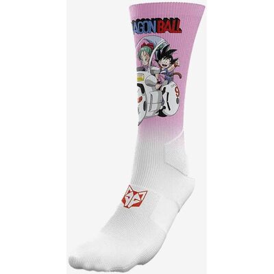 Chaussettes Otso Sublimées Dragon Ball Bulma rose blanc - M - Publicité Chaussettes Otso Sublimées Dragon Ball Bulma rose blanc - M - Publicité