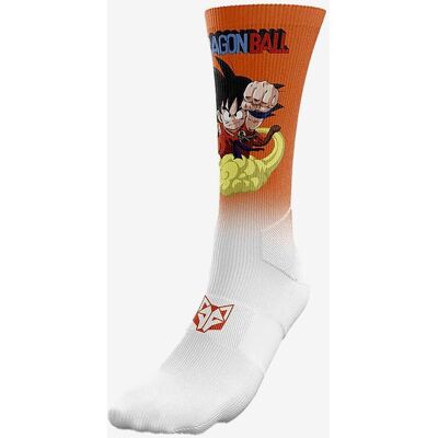 Chaussettes Otso Sublimées Dragon Ball Kintoun orange blanc - XS-S - Publicité Chaussettes Otso Sublimées Dragon Ball Kintoun orange blanc - XS-S - Publicité