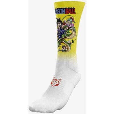 Chaussettes Otso Sublimées Dragon Ball Shenron jaune blanc - M - Publicité Chaussettes Otso Sublimées Dragon Ball Shenron jaune blanc - M - Publicité
