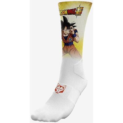 Chaussettes Otso Sublimées Dragon Ball Super Goku jaune blanc - L-XL - Publicité Chaussettes Otso Sublimées Dragon Ball Super Goku jaune blanc - L-XL - Publicité