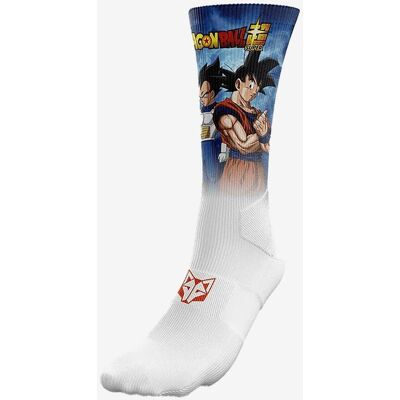 Chaussettes Otso Sublimées Dragon Ball Goku Vegeta bleu blanc - L-XL - Publicité Chaussettes Otso Sublimées Dragon Ball Goku Vegeta bleu blanc - L-XL - Publicité