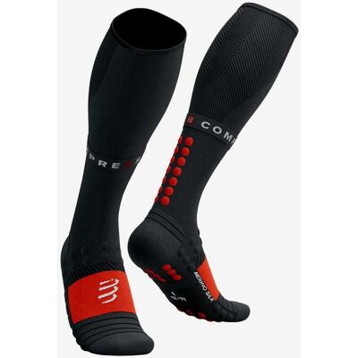 Chaussettes Compressport Full Winter Run noir rouge - T2 - Publicité Chaussettes Compressport Full Winter Run noir rouge - T2 - Publicité