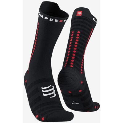Chaussettes Compressport Pro Racing v4.0 Ultralight Bike noir rouge - T1 - Publicité Chaussettes Compressport Pro Racing v4.0 Ultralight Bike noir rouge - T1 - Publicité
