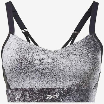 Soutien-gorge de sport Lux Strappy Reebok - Impact moyen - Noir - Femmes - Publicité Soutien-gorge de sport Lux Strappy Reebok - Impact moyen - Noir - Femmes - Publicité